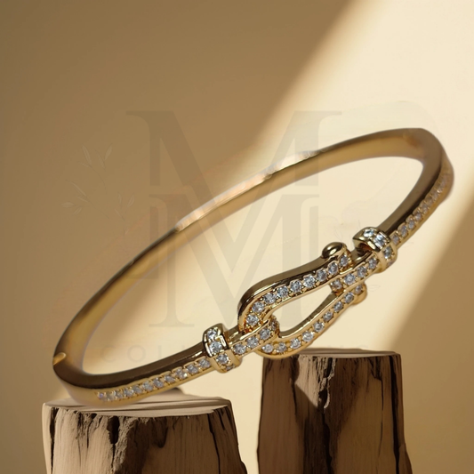 Golden Cartier-Style Bangle