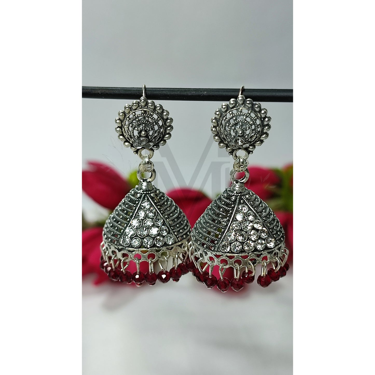 Ruby Charm Jhumka Earrings