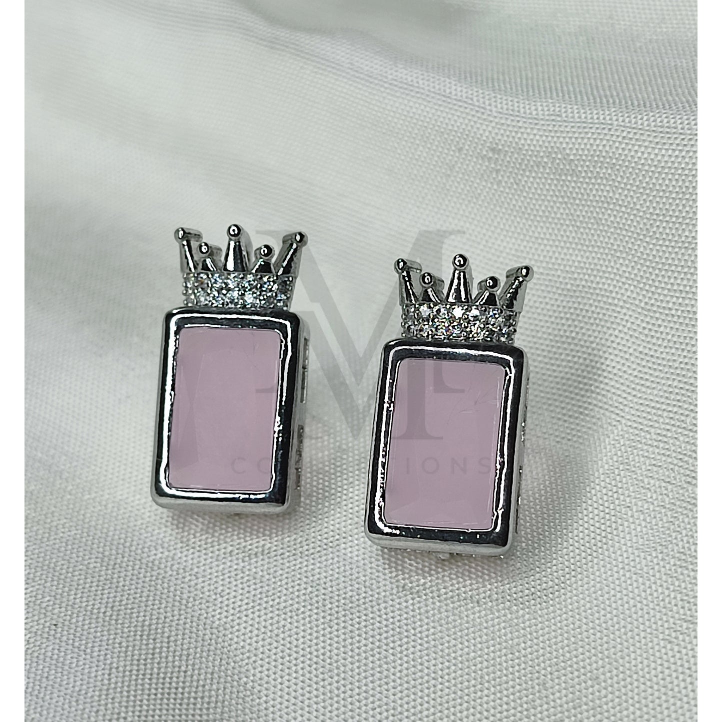 Exquisite Pink Crown Jewelry Set