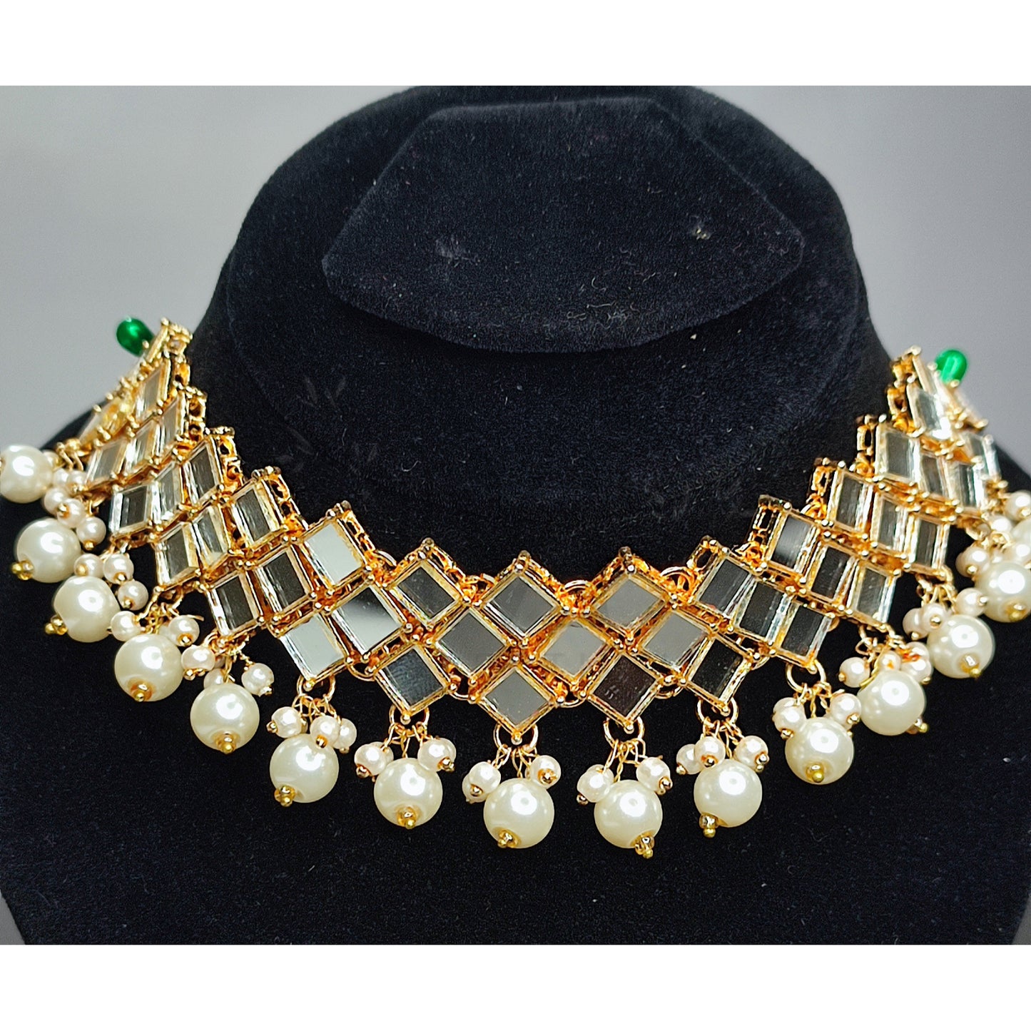 Exquisite Pearl and Gold Chain Jewelry Set