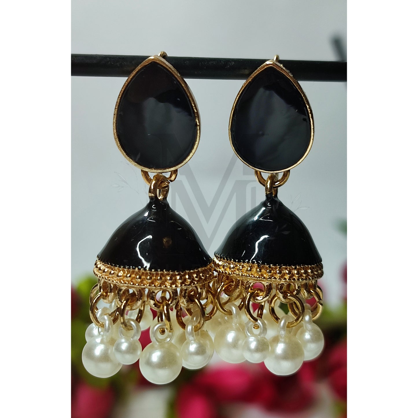 Classic Black Pearl Jhumki